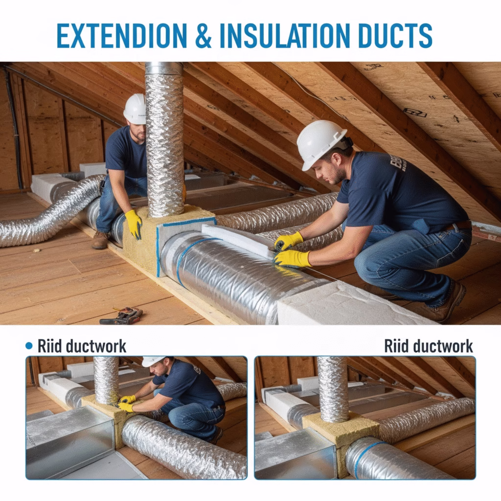 تمديد دكت التكييف