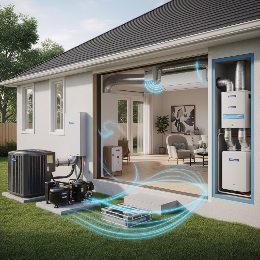 تصميم التكييف المركزي للمنازل